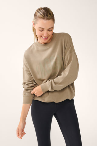 COLLEGIATE SIGNATURE SWEATER OAK BROWN