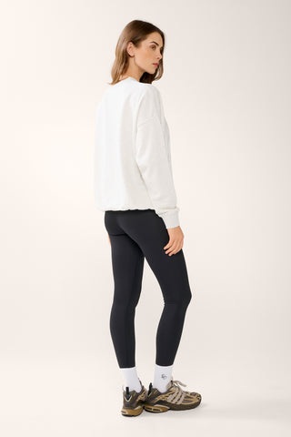 COLLEGIATE SIGNATURE SWEATER WHITE MARLE