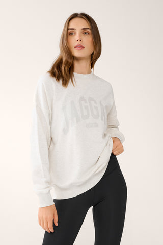 COLLEGIATE SIGNATURE SWEATER WHITE MARLE