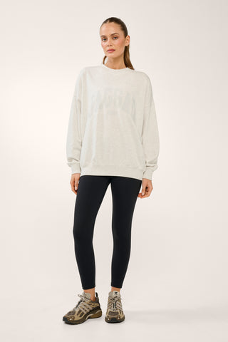 COLLEGIATE SIGNATURE SWEATER WHITE MARLE
