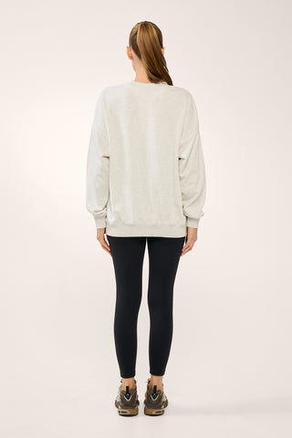 COLLEGIATE SIGNATURE SWEATER WHITE MARLE