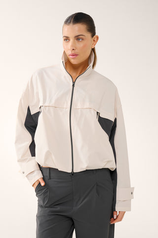 SUMMIT ZIP-THROUGH JACKET SWAN WHITE