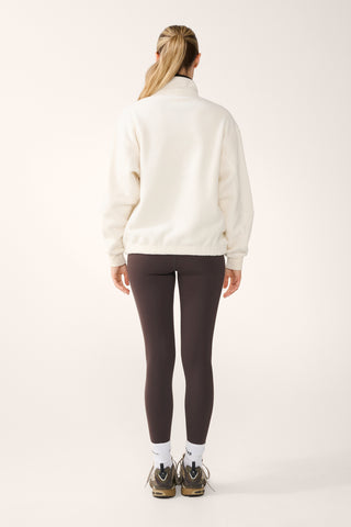 SUMMIT SNAP-NECK THERMAFLEECE SWEATER SWAN WHITE