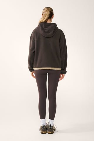 SUMMIT ZIP-THROUGH THERMAFLEECE HOODIE COFFEE BEAN