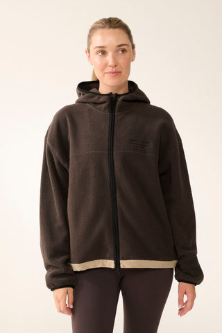 SUMMIT ZIP-THROUGH THERMAFLEECE HOODIE COFFEE BEAN
