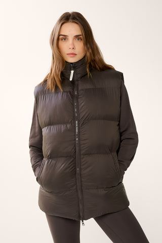 REVERSIBLE THERMAFLEECE VEST COFFEE BEAN