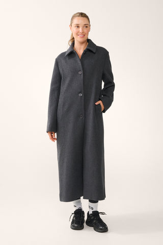 ORIGIN LONGLINE COAT BLACK MARLE