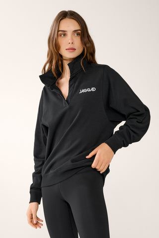EASTERN COLLARED SWEATER BLACK