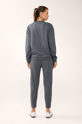 KEYLINE BOXY SWEATER CHARCOAL MARLE