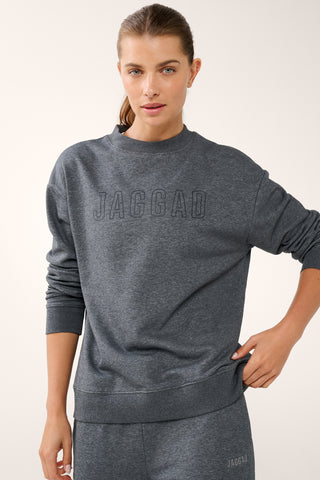 KEYLINE BOXY SWEATER CHARCOAL MARLE