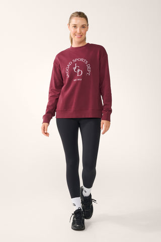 ELK BOXY SWEATER CHERRY