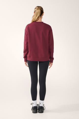 ELK BOXY SWEATER CHERRY