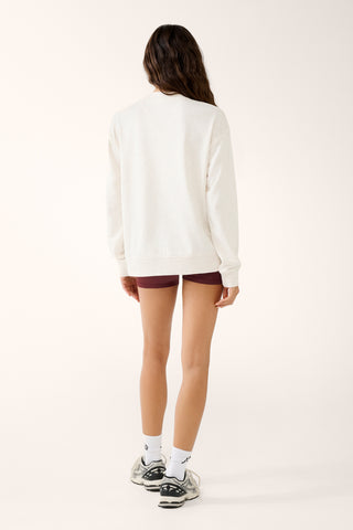 GRADUATE BOXY SWEATER OATMEAL MARLE
