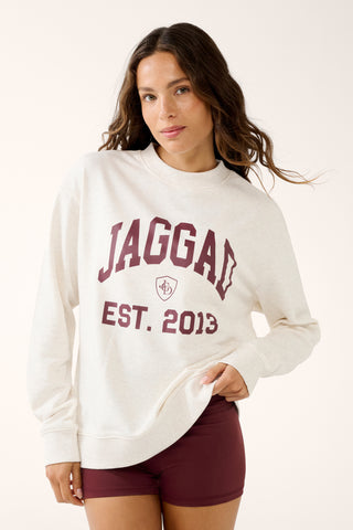 GRADUATE BOXY SWEATER OATMEAL MARLE