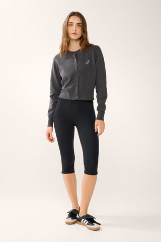 REFORM KNIT CARDIGAN CHARCOAL MARLE