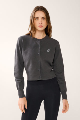 REFORM KNIT CARDIGAN CHARCOAL MARLE