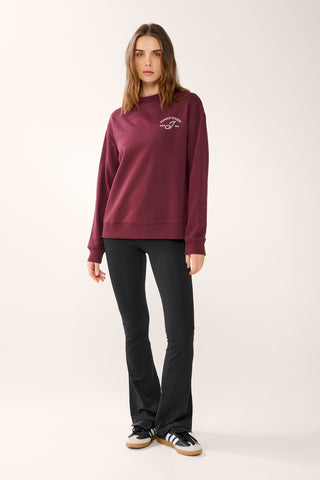 REFORM BOXY SWEATER CHERRY