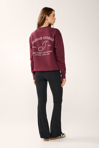 REFORM BOXY SWEATER CHERRY