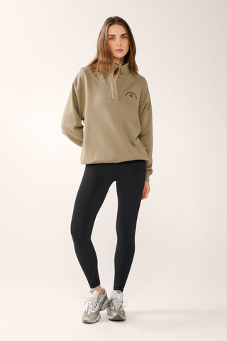 CENTERED COLLARED SWEATER OAK BROWN