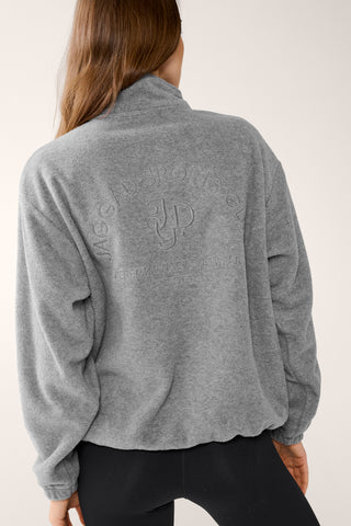 CENTERED HALF-ZIP THERMALITE SWEATER CHARCOAL