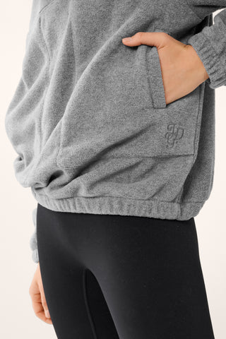 CENTERED HALF-ZIP THERMALITE SWEATER CHARCOAL