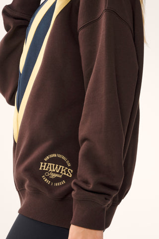 HAWTHORN AFLW X JAGGAD 2026 HALF-ZIP SWEATER