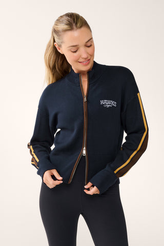 HAWTHORN AFLW X JAGGAD 2026 ZIP KNIT BOMBER
