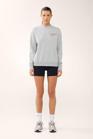 COLLAGE BOXY SWEATER GREY MARLE