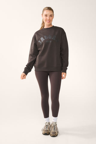 AGENCY BOXY SWEATER CHOCOLATE