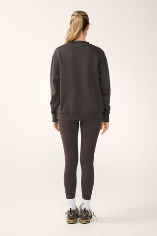 AGENCY BOXY SWEATER CHOCOLATE
