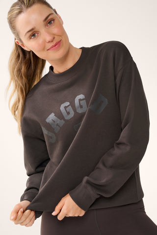 AGENCY BOXY SWEATER CHOCOLATE