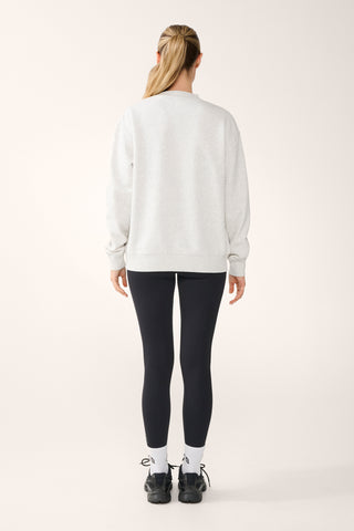 AGENCY BOXY SWEATER WHITE MARLE
