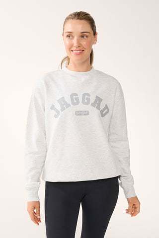 AGENCY BOXY SWEATER WHITE MARLE