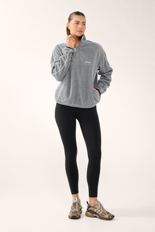 VIVID HALF-ZIP THERMALITE SWEATER CHARCOAL MARLE