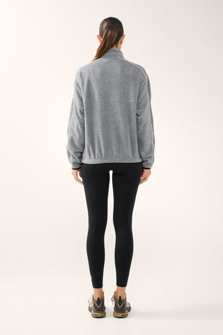 VIVID HALF-ZIP THERMALITE SWEATER CHARCOAL MARLE