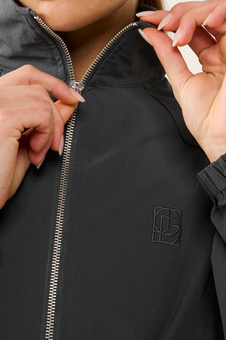VIVID ZIP-THROUGH JACKET GRAPHITE