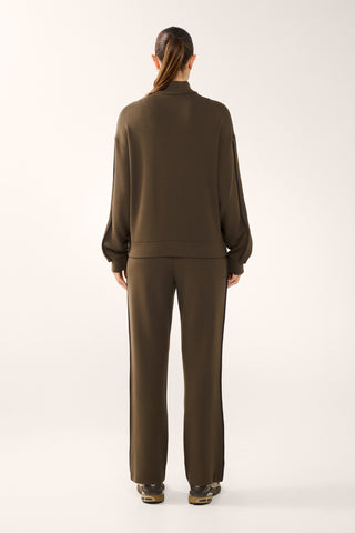 FOUNDATION ZIP-THROUGH SOFTFORM JACKET MOCHA