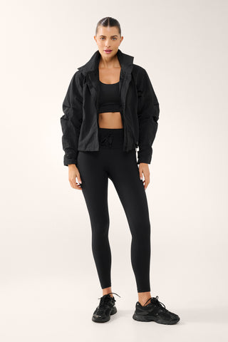 PACE ZIP-THROUGH SPRAY JACKET BLACK