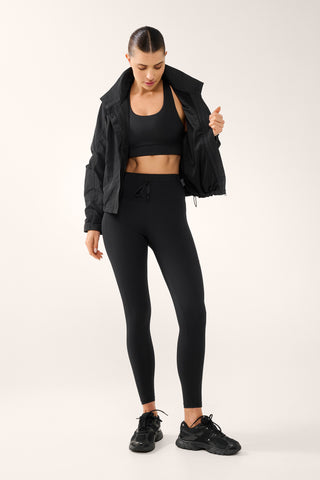 PACE ZIP-THROUGH SPRAY JACKET BLACK