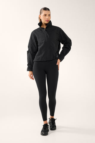 PACE ZIP-THROUGH SPRAY JACKET BLACK