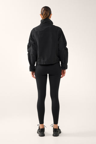 PACE ZIP-THROUGH SPRAY JACKET BLACK