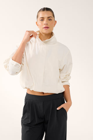 PACE ZIP-THROUGH SPRAY JACKET SWAN WHITE