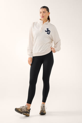 JD COLLARED SWEATER OATMEAL MARLE