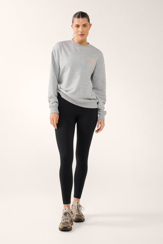 NORTHEASTERN BOXY SWEATER GREY MARLE