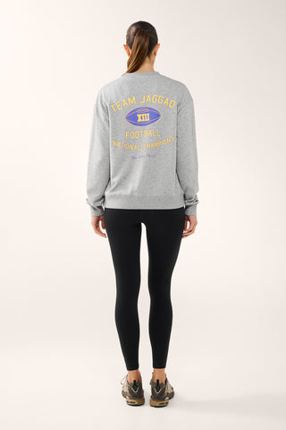 NORTHEASTERN BOXY SWEATER GREY MARLE