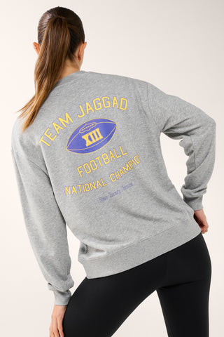 NORTHEASTERN BOXY SWEATER GREY MARLE
