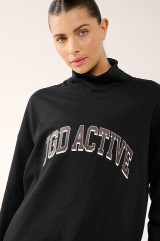 JGD MOCK NECK SWEATER BLACK