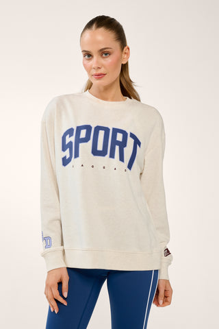REPLAY BOXY SWEATER OATMEAL MARLE