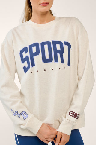 REPLAY BOXY SWEATER OATMEAL MARLE