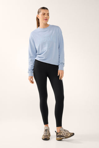 EMBLEM BOXY SWEATER BLUE FOG